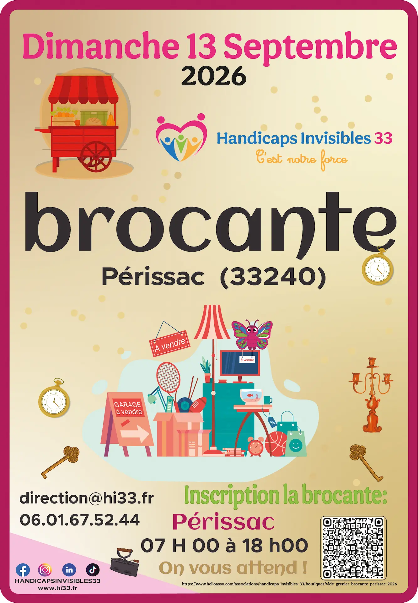 Brocante caritative Septembre 2026 Handicaps Invisibles 33